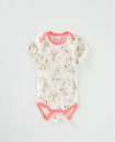6M Short sleeve Baby Girl Cotton onesie romper bodysuit Soft Breathable Five Beautiful Designs